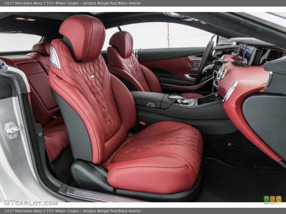 designo Bengal Red/Black Interior Photo for the 2017 Mercedes-Benz S 550 4Matic Coupe #120456008