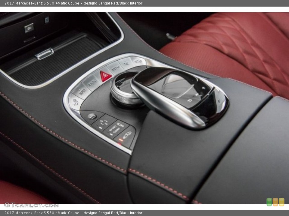 designo Bengal Red/Black Interior Controls for the 2017 Mercedes-Benz S 550 4Matic Coupe #120456119