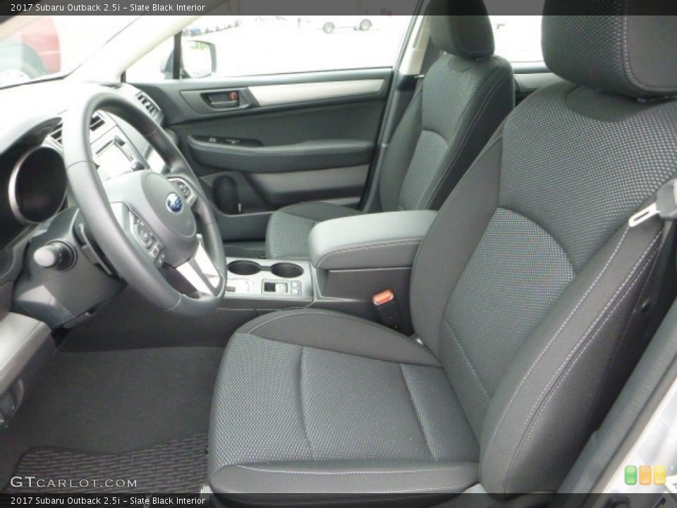 Slate Black Interior Photo for the 2017 Subaru Outback 2.5i #120458235