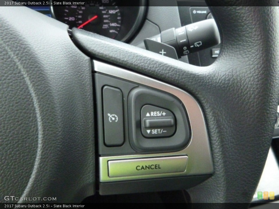 Slate Black Interior Controls for the 2017 Subaru Outback 2.5i #120458351