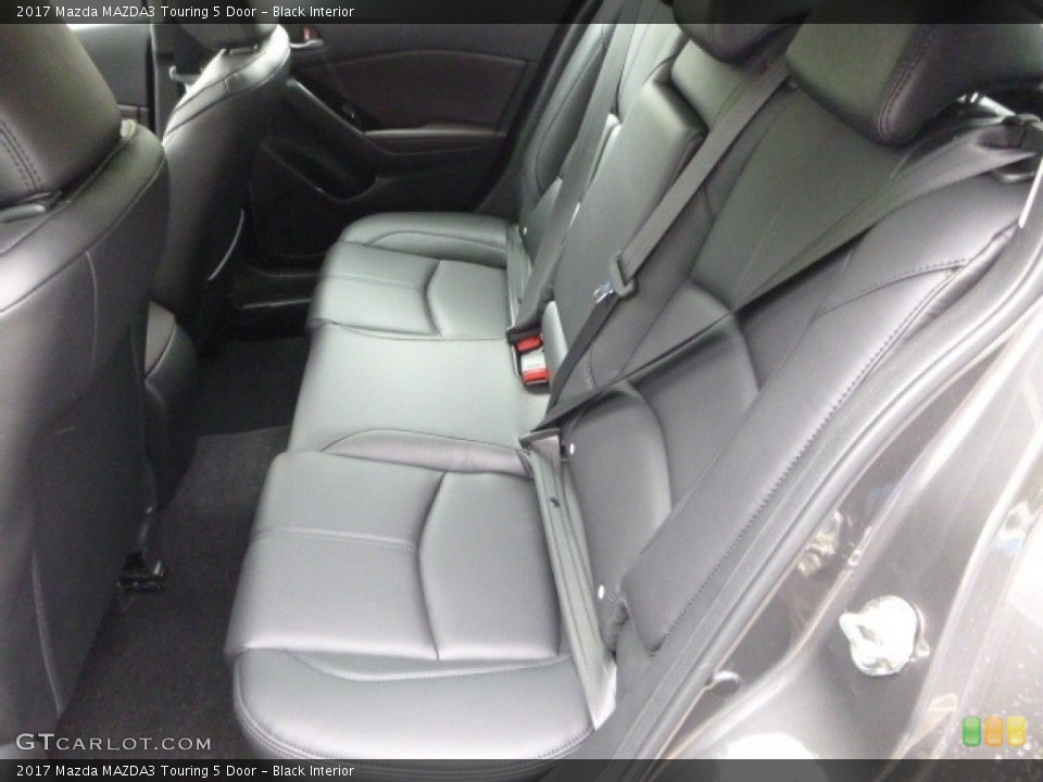 Black Interior Rear Seat for the 2017 Mazda MAZDA3 Touring 5 Door #120458363
