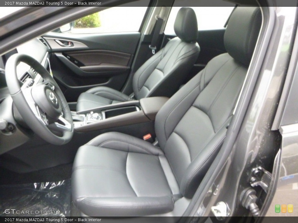 Black Interior Front Seat for the 2017 Mazda MAZDA3 Touring 5 Door #120458414