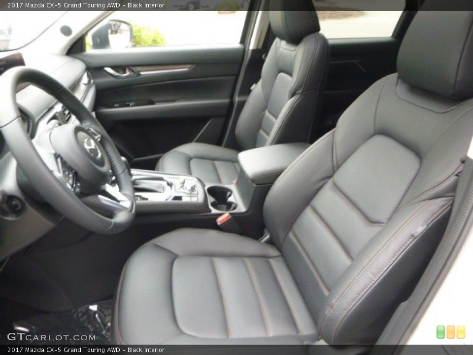 Black Interior Front Seat for the 2017 Mazda CX-5 Grand Touring AWD #120458756