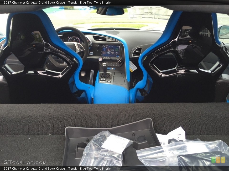 Tension Blue Two-Tone Interior Trunk for the 2017 Chevrolet Corvette Grand Sport Coupe #120459536