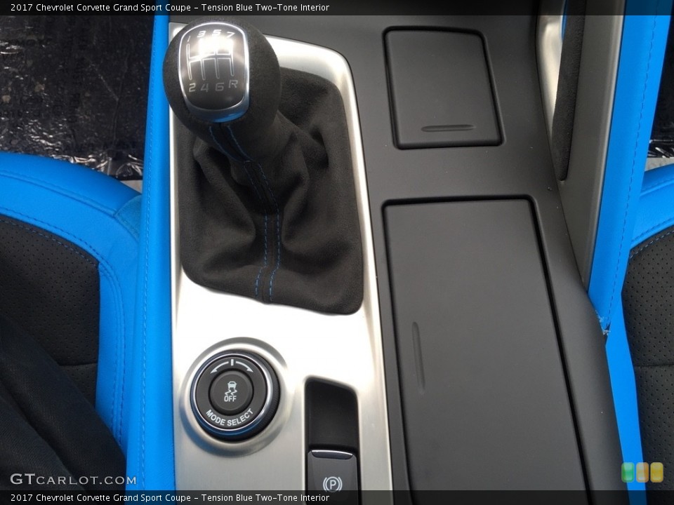 Tension Blue Two-Tone Interior Transmission for the 2017 Chevrolet Corvette Grand Sport Coupe #120459713