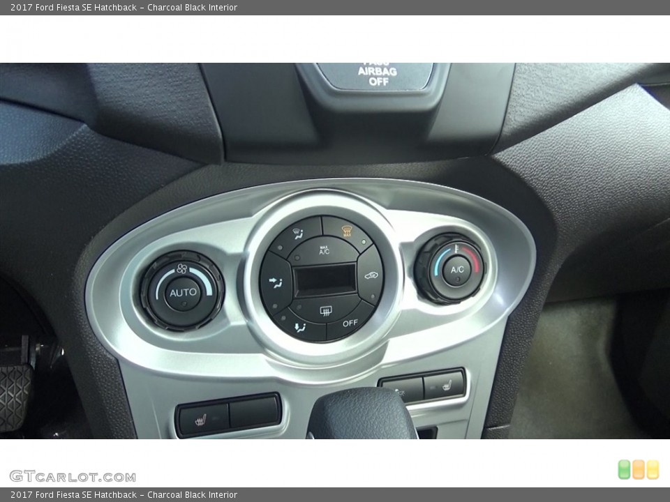 Charcoal Black Interior Controls for the 2017 Ford Fiesta SE Hatchback #120460322