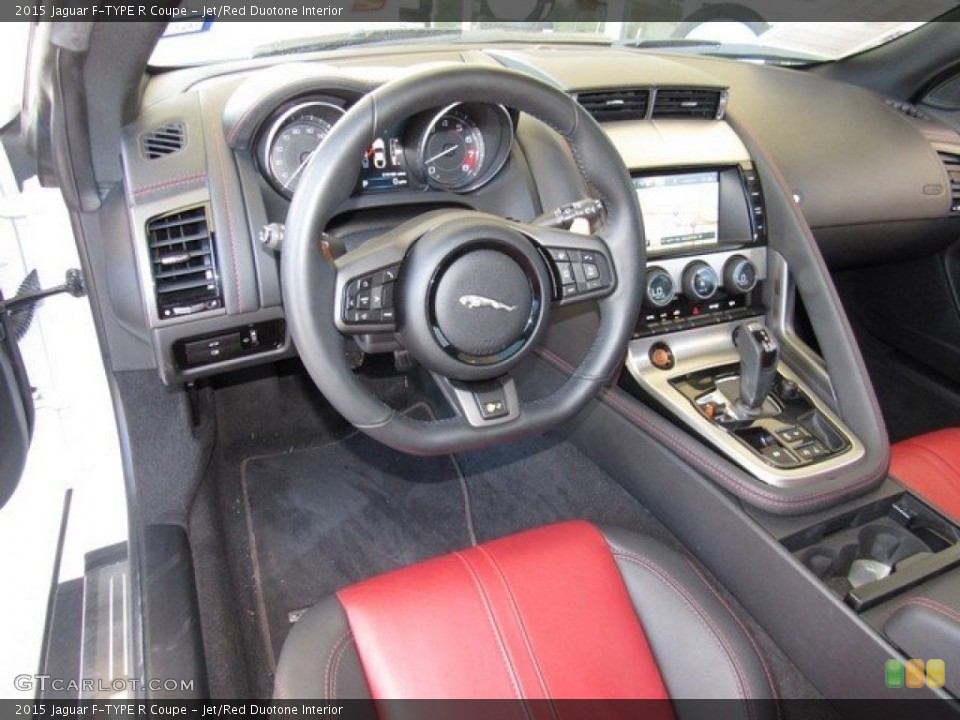 Jet/Red Duotone Interior Dashboard for the 2015 Jaguar F-TYPE R Coupe #120462962