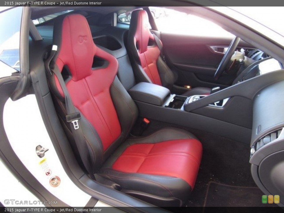 Jet/Red Duotone Interior Front Seat for the 2015 Jaguar F-TYPE R Coupe #120462980