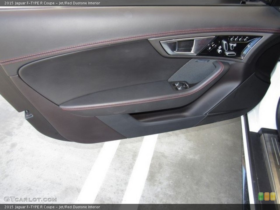 Jet/Red Duotone Interior Door Panel for the 2015 Jaguar F-TYPE R Coupe #120463214