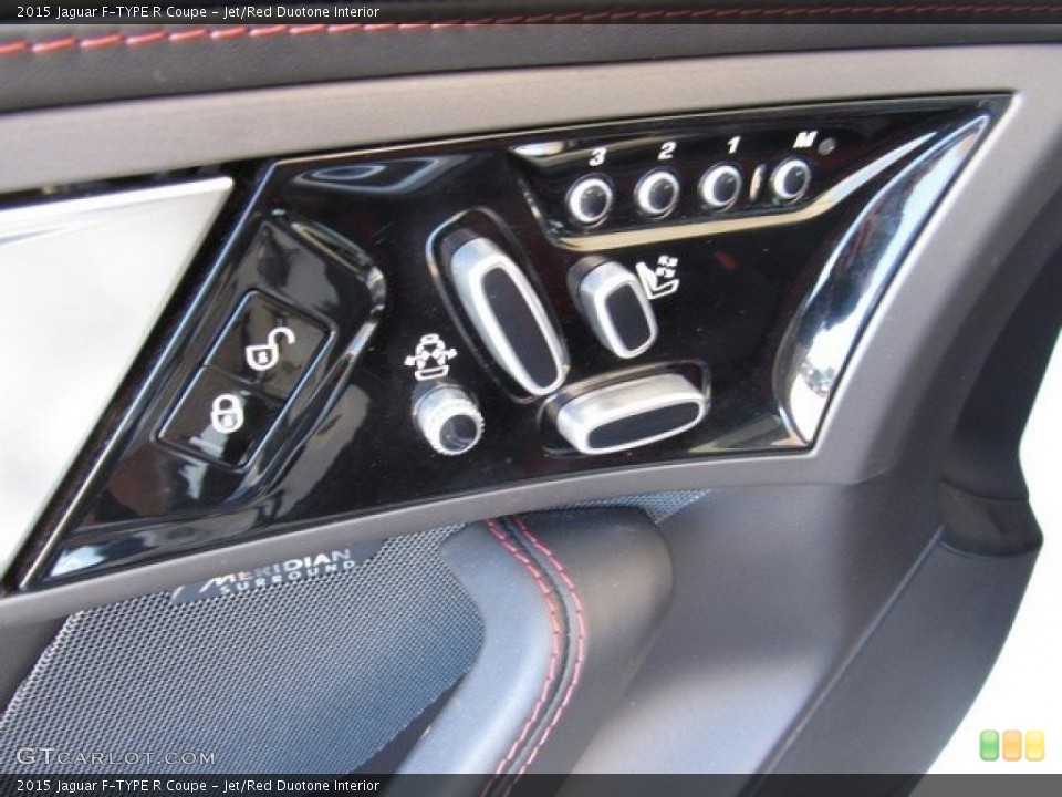 Jet/Red Duotone Interior Controls for the 2015 Jaguar F-TYPE R Coupe #120463232