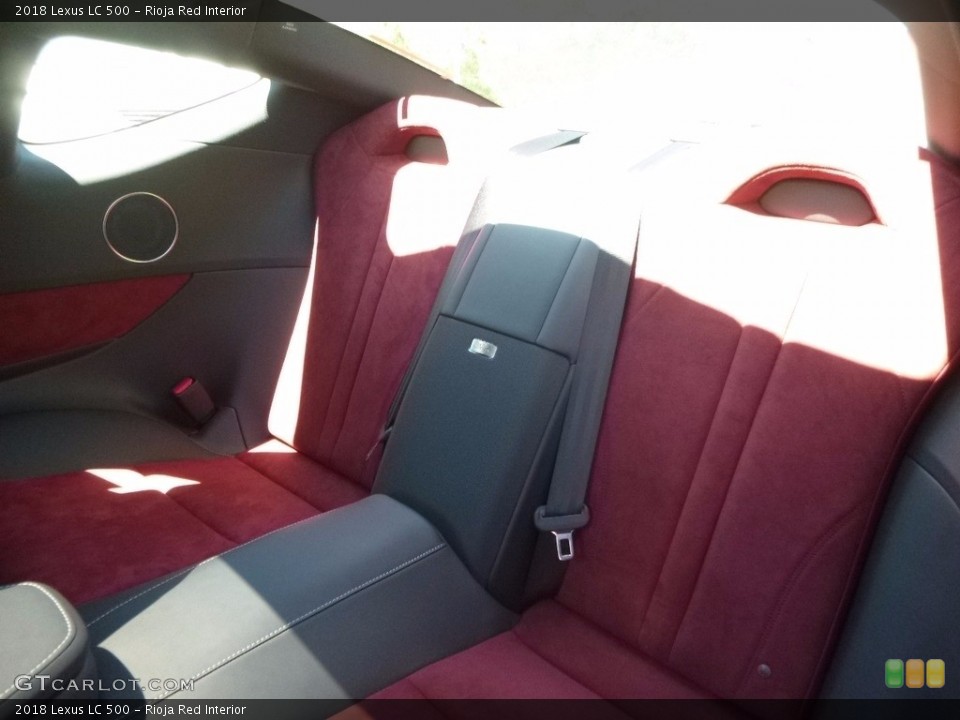 Rioja Red Interior Rear Seat for the 2018 Lexus LC 500 #120483536