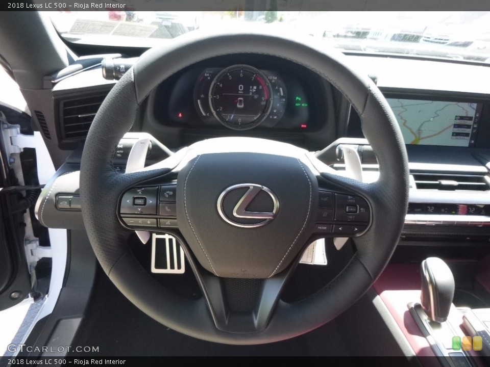 Rioja Red Interior Steering Wheel for the 2018 Lexus LC 500 #120483620