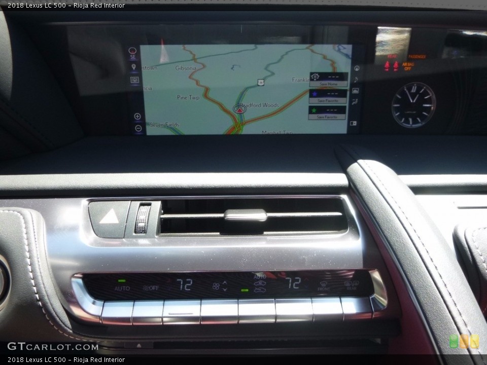 Rioja Red Interior Navigation for the 2018 Lexus LC 500 #120483638