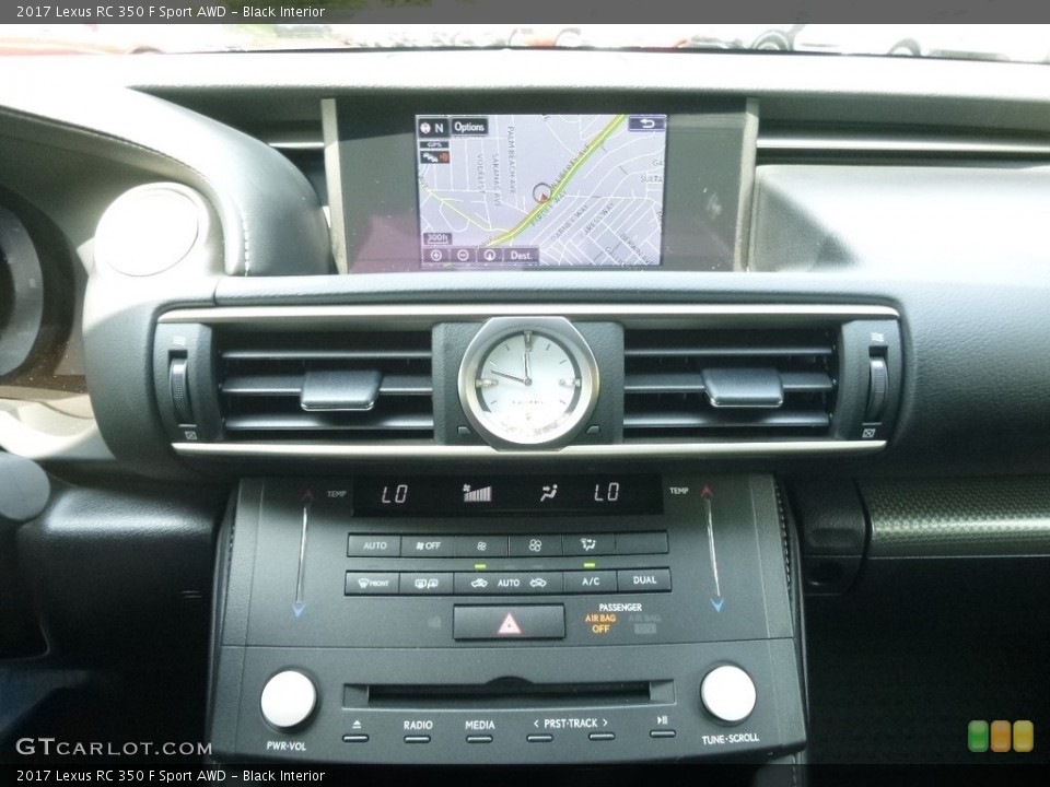 Black Interior Controls for the 2017 Lexus RC 350 F Sport AWD #120489432