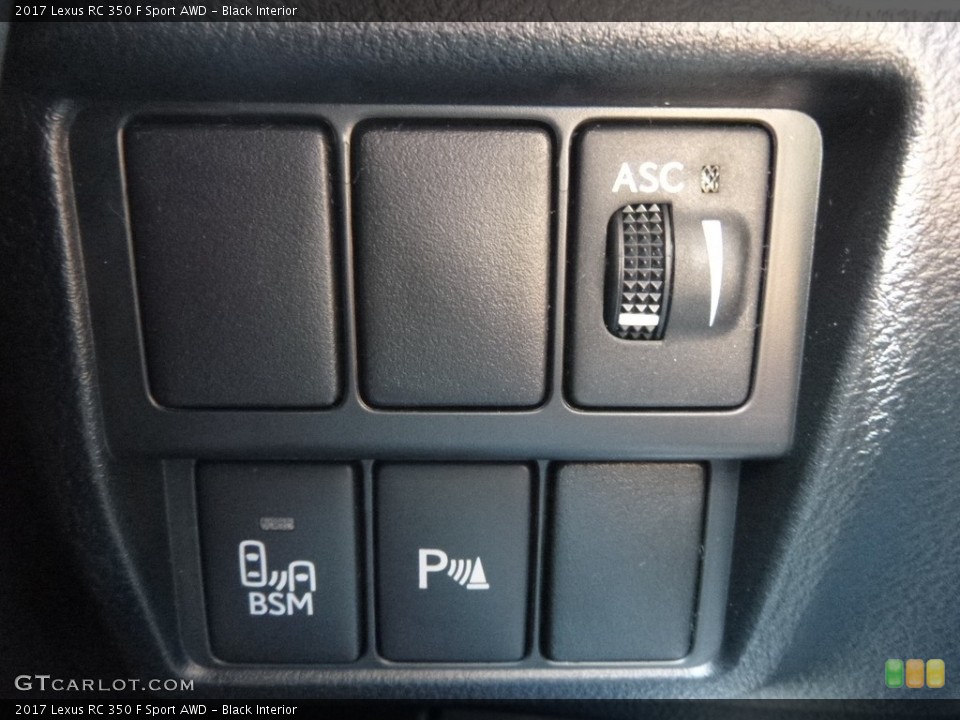 Black Interior Controls for the 2017 Lexus RC 350 F Sport AWD #120489513