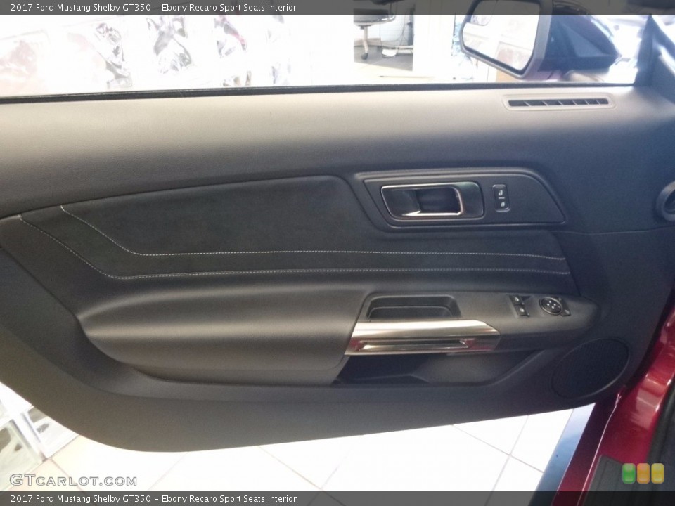 Ebony Recaro Sport Seats Interior Door Panel for the 2017 Ford Mustang Shelby GT350 #120491295