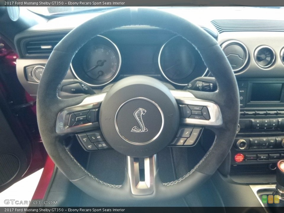 Ebony Recaro Sport Seats Interior Steering Wheel for the 2017 Ford Mustang Shelby GT350 #120491388