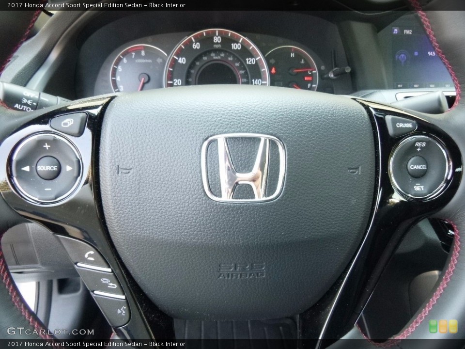 Black Interior Controls for the 2017 Honda Accord Sport Special Edition Sedan #120494061
