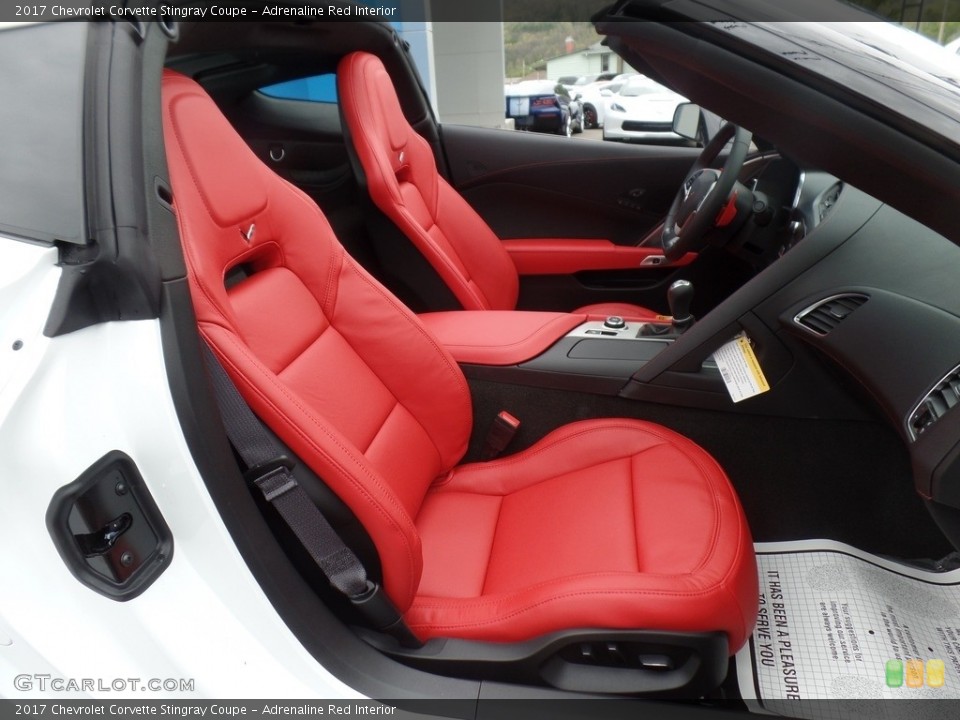 Adrenaline Red Interior Front Seat for the 2017 Chevrolet Corvette Stingray Coupe #120497730