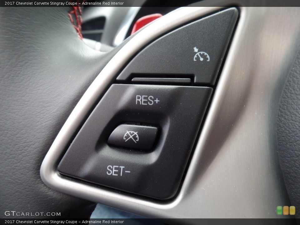 Adrenaline Red Interior Controls for the 2017 Chevrolet Corvette Stingray Coupe #120498036