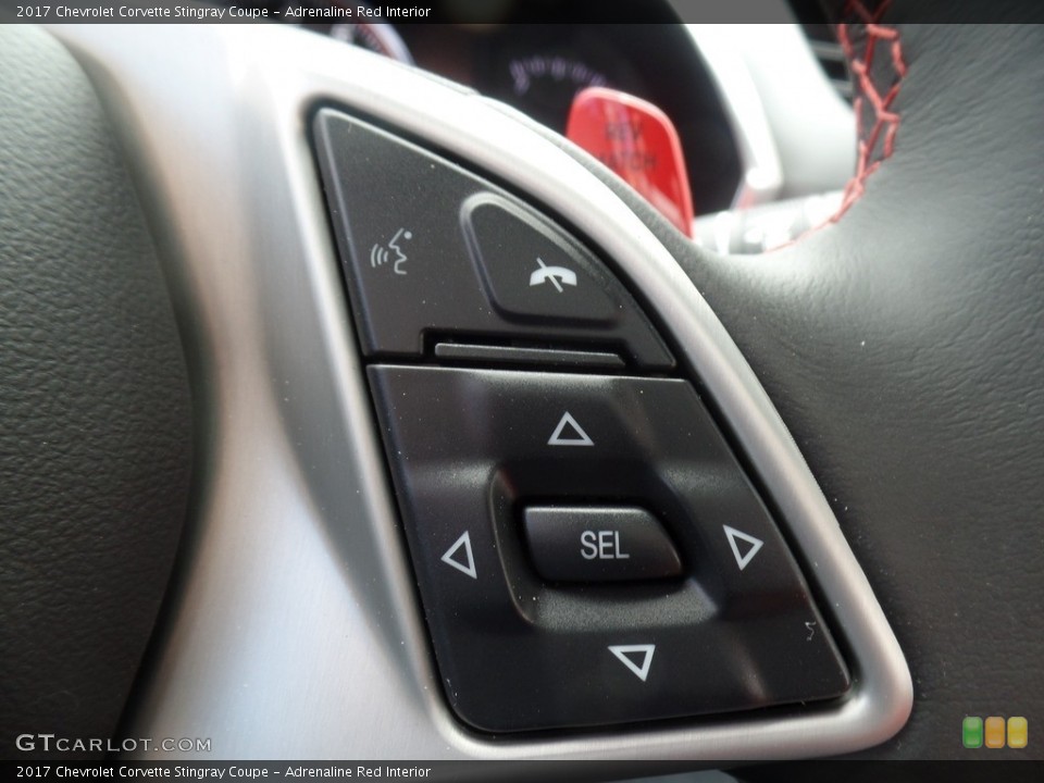 Adrenaline Red Interior Controls for the 2017 Chevrolet Corvette Stingray Coupe #120498060