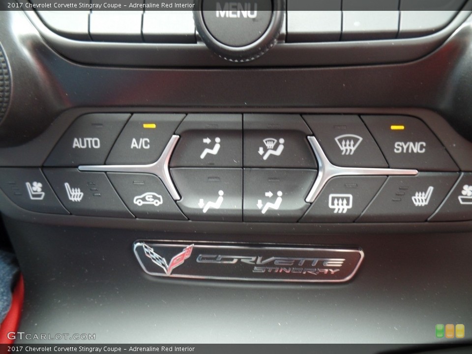 Adrenaline Red Interior Controls for the 2017 Chevrolet Corvette Stingray Coupe #120498237