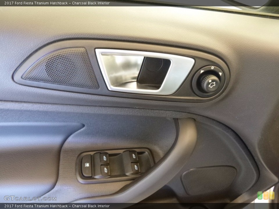 Charcoal Black Interior Door Panel for the 2017 Ford Fiesta Titanium Hatchback #120505933