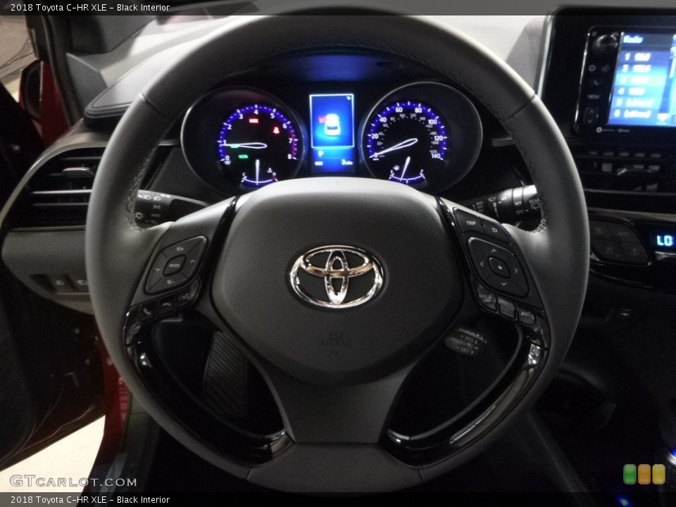Black Interior Steering Wheel for the 2018 Toyota C-HR XLE #120520609