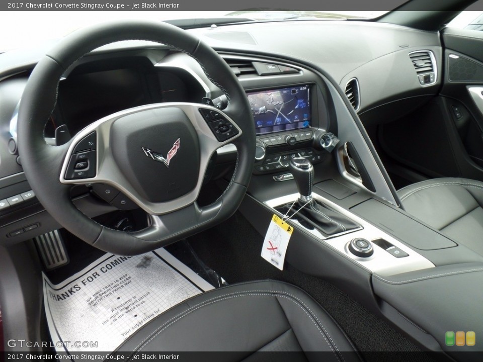 Jet Black Interior Photo for the 2017 Chevrolet Corvette Stingray Coupe #120521420
