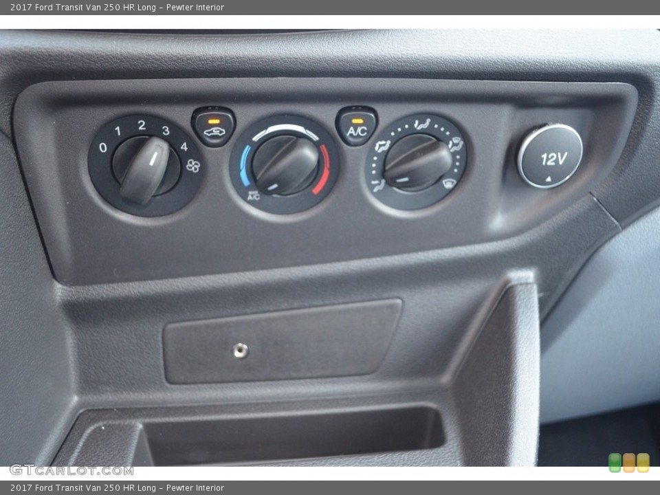 Pewter Interior Controls for the 2017 Ford Transit Van 250 HR Long #120538227
