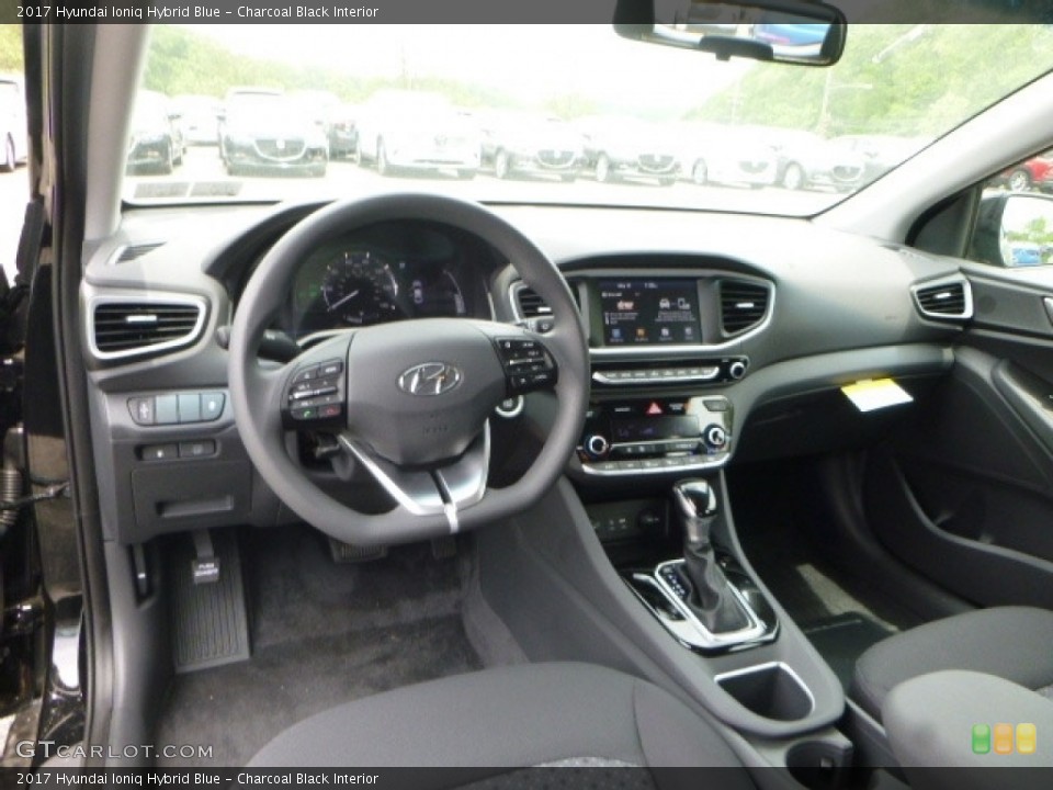 Charcoal Black Interior Photo for the 2017 Hyundai Ioniq Hybrid Blue #120538332