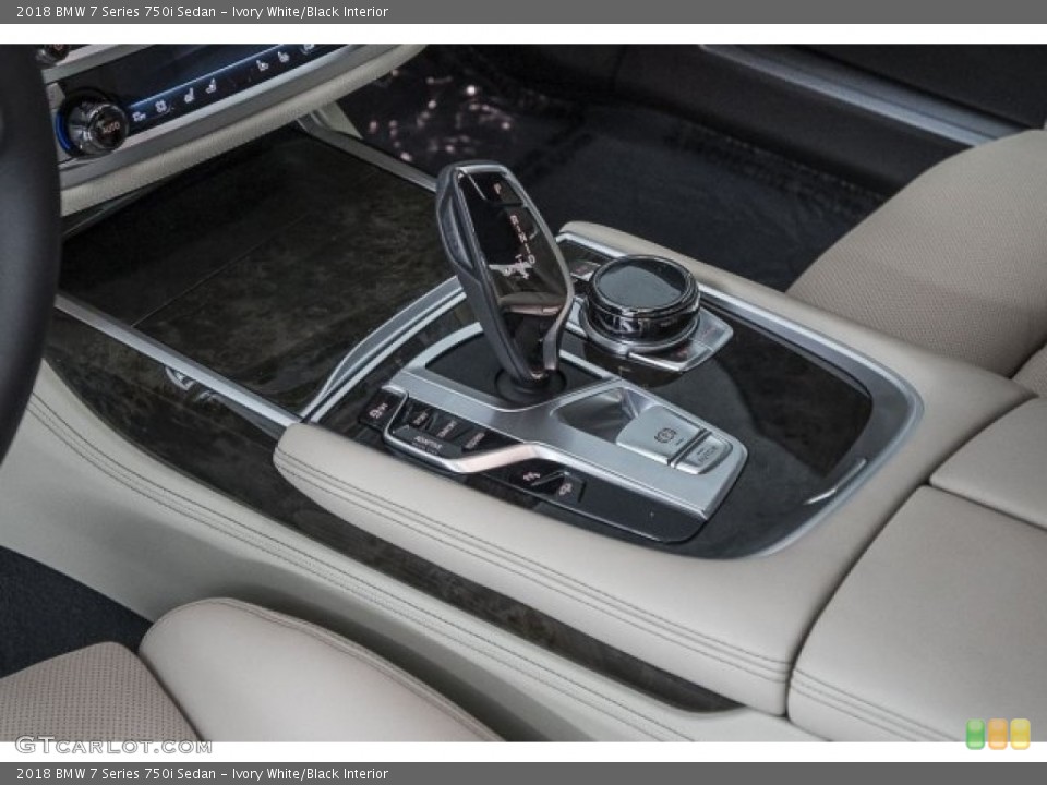 Ivory White/Black Interior Transmission for the 2018 BMW 7 Series 750i Sedan #120540573