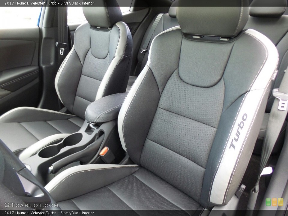 Silver/Black 2017 Hyundai Veloster Interiors