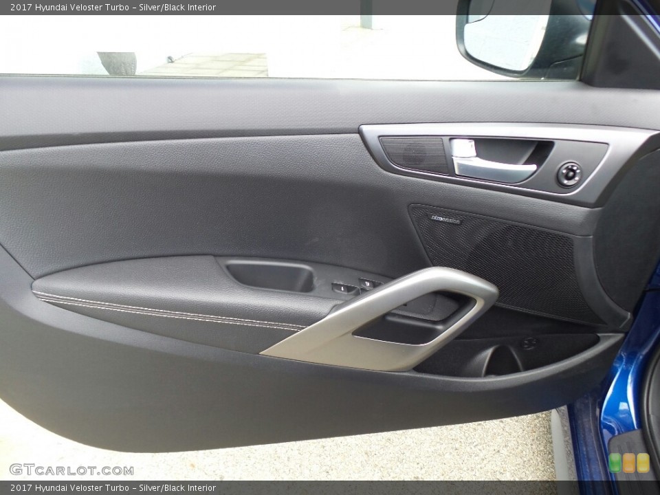 Silver/Black Interior Door Panel for the 2017 Hyundai Veloster Turbo #120543780