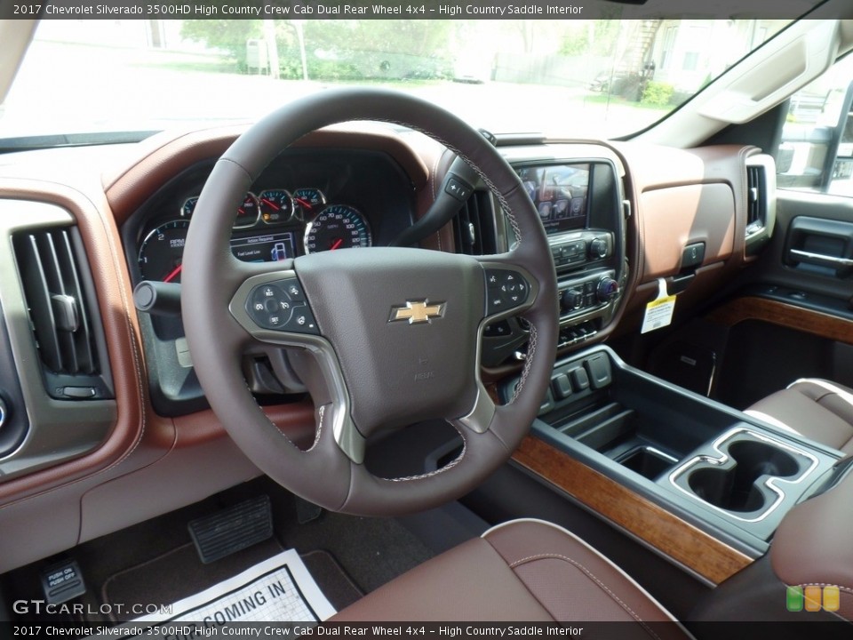 High Country Saddle Interior Photo for the 2017 Chevrolet Silverado 3500HD High Country Crew Cab Dual Rear Wheel 4x4 #120550416