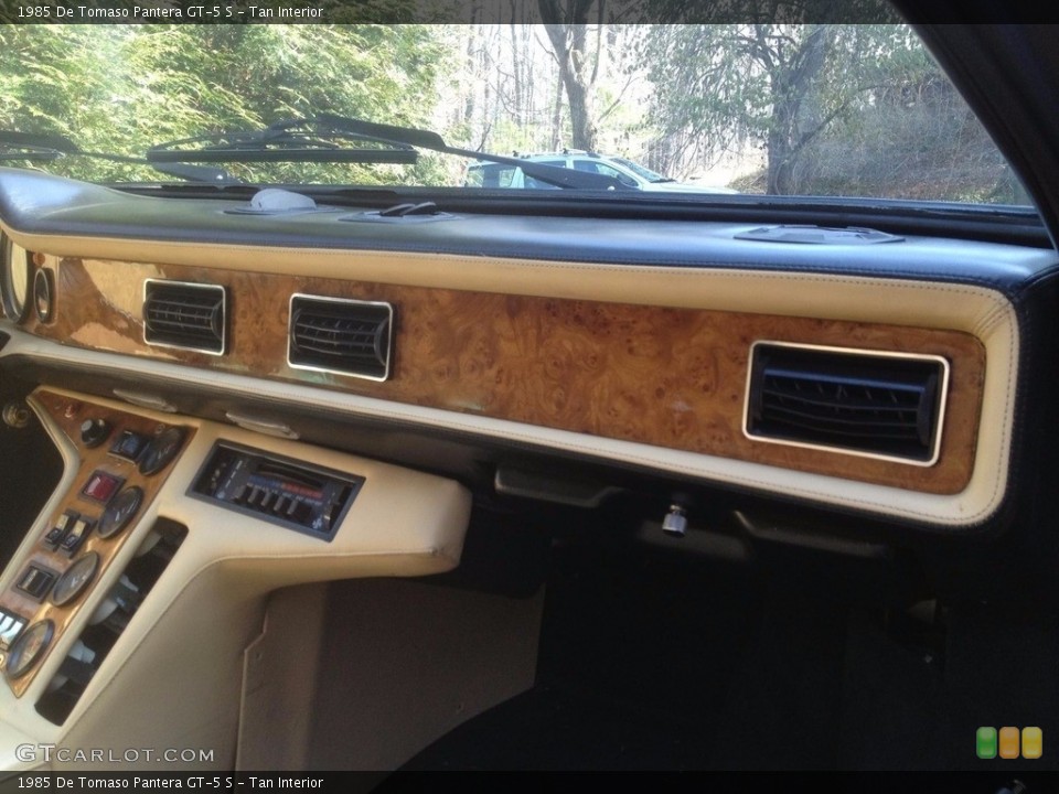 Tan Interior Dashboard for the 1985 De Tomaso Pantera GT-5 S #120556953