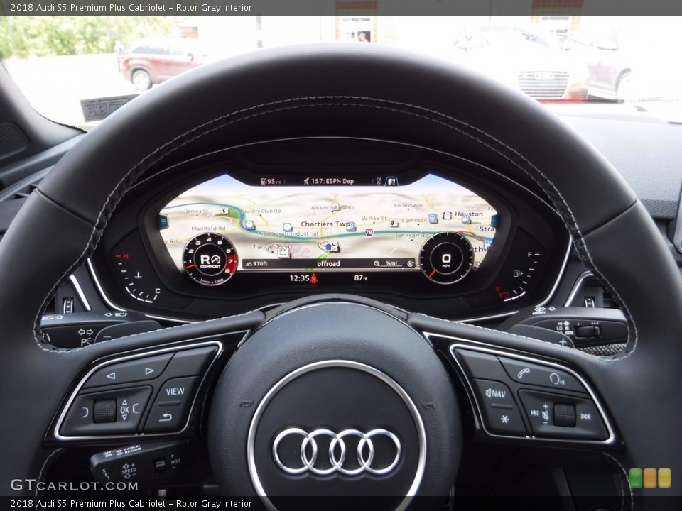 Rotor Gray Interior Navigation for the 2018 Audi S5 Premium Plus Cabriolet #120557613