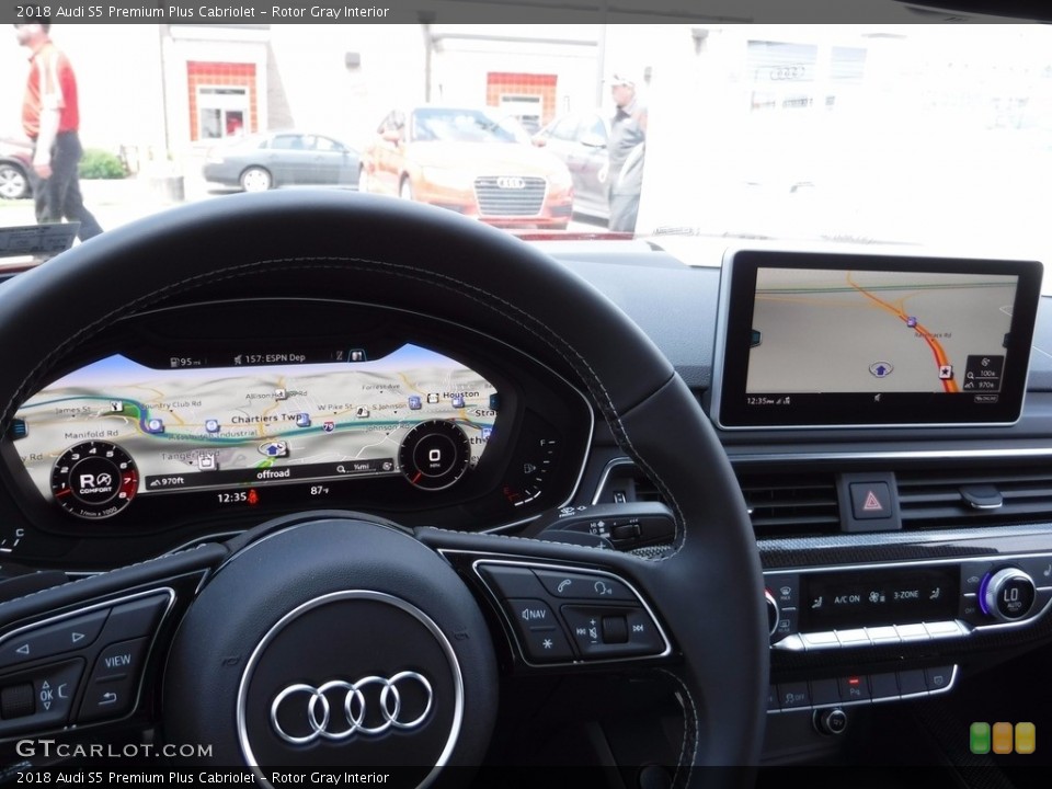 Rotor Gray Interior Navigation for the 2018 Audi S5 Premium Plus Cabriolet #120557628