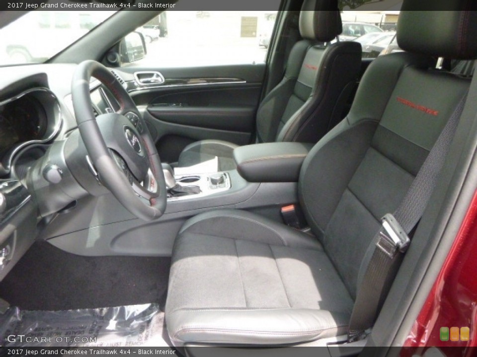 Black Interior Front Seat for the 2017 Jeep Grand Cherokee Trailhawk 4x4 #120558267