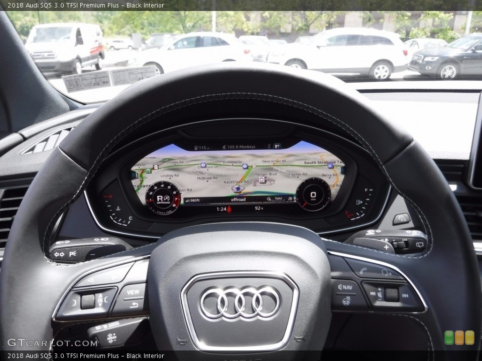 Black Interior Navigation for the 2018 Audi SQ5 3.0 TFSI Premium Plus #120558348