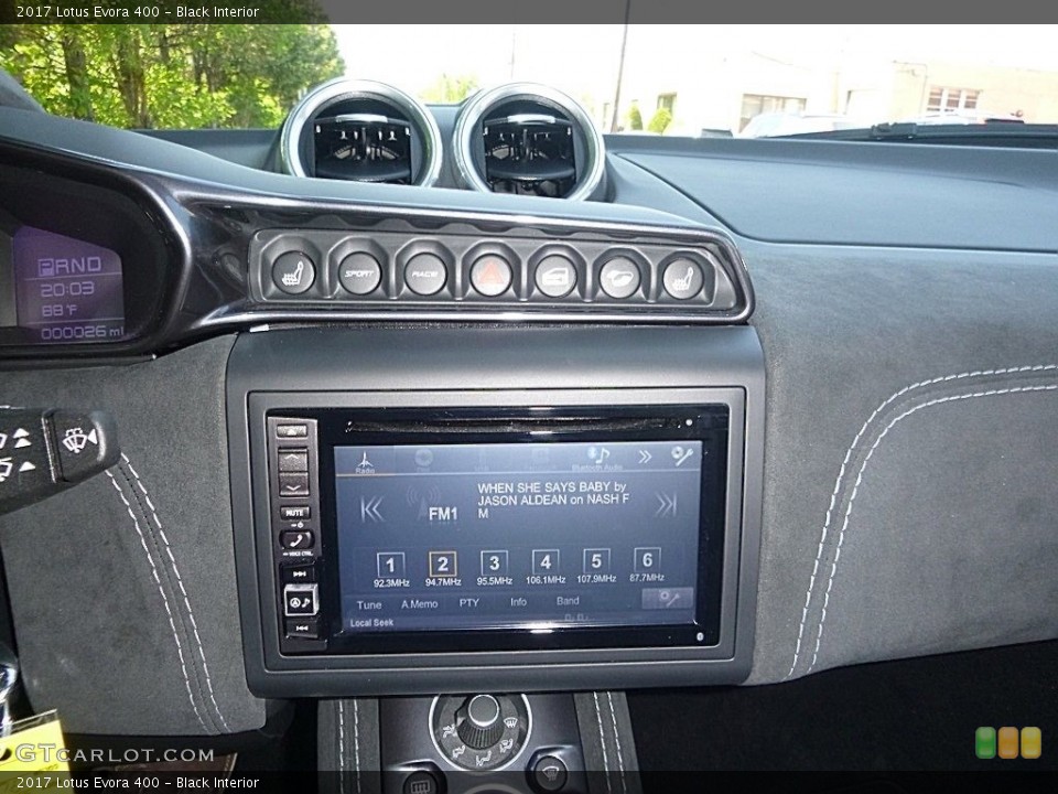 Black Interior Controls for the 2017 Lotus Evora 400 #120576952