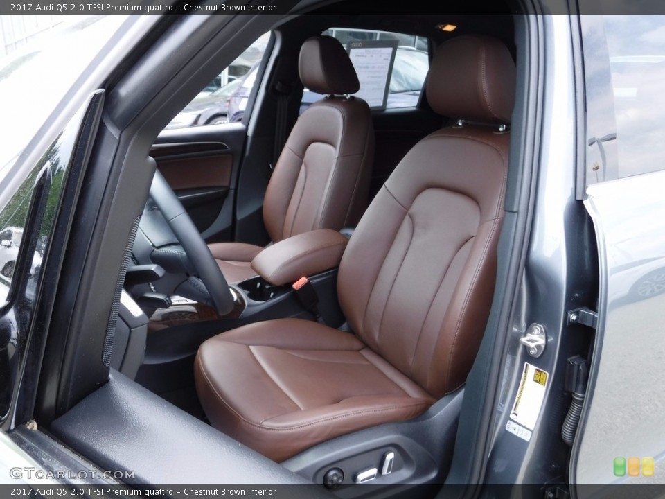 Chestnut Brown Interior Front Seat for the 2017 Audi Q5 2.0 TFSI Premium quattro #120578224
