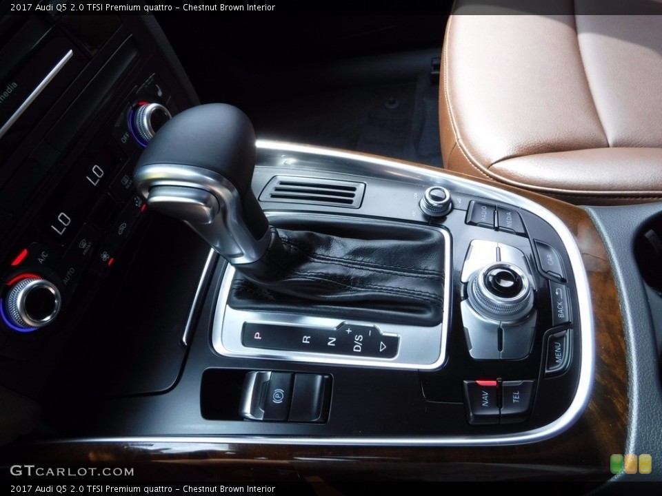 Chestnut Brown Interior Transmission for the 2017 Audi Q5 2.0 TFSI Premium quattro #120578362