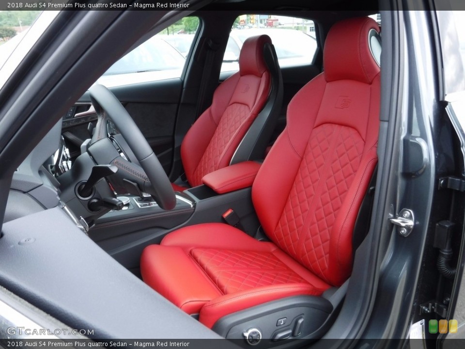 Magma Red Interior Photo for the 2018 Audi S4 Premium Plus quattro Sedan #120581170
