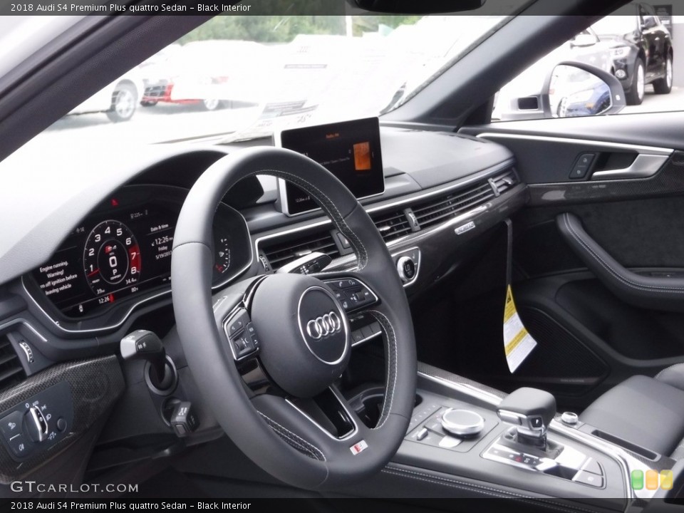 Black Interior Dashboard for the 2018 Audi S4 Premium Plus quattro Sedan #120582064