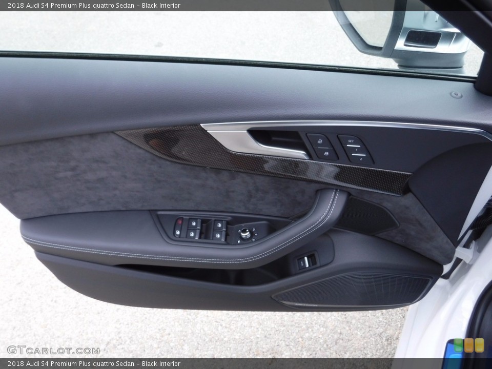 Black Interior Door Panel for the 2018 Audi S4 Premium Plus quattro Sedan #120582127