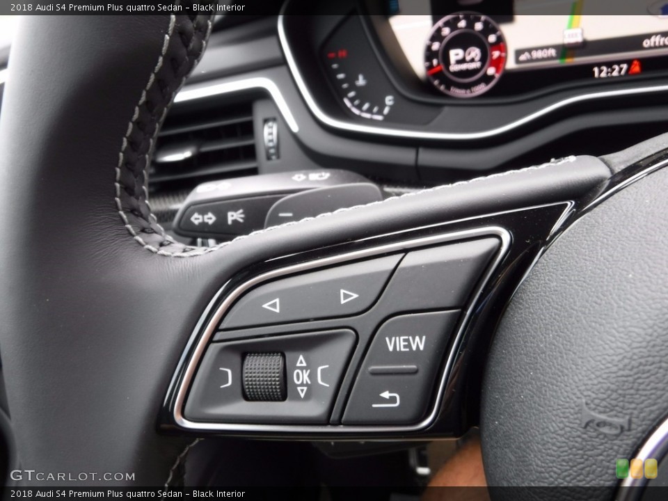Black Interior Controls for the 2018 Audi S4 Premium Plus quattro Sedan #120582316