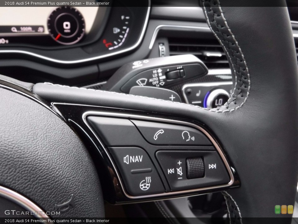 Black Interior Controls for the 2018 Audi S4 Premium Plus quattro Sedan #120582337