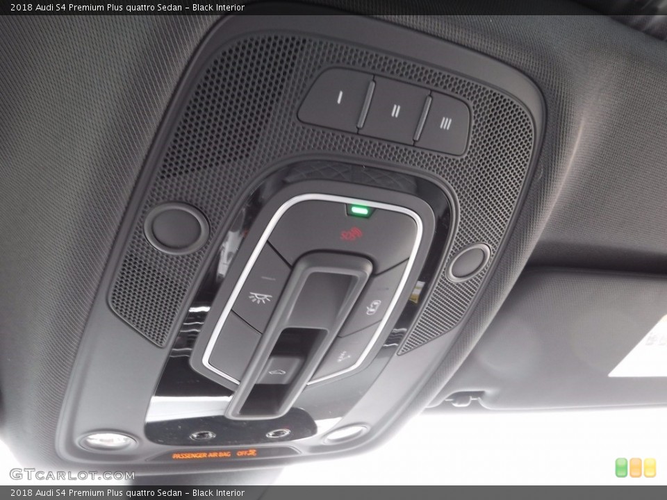 Black Interior Controls for the 2018 Audi S4 Premium Plus quattro Sedan #120582383