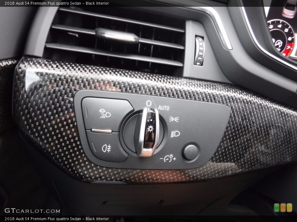 Black Interior Controls for the 2018 Audi S4 Premium Plus quattro Sedan #120582421